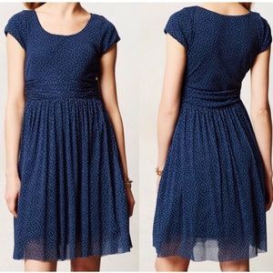 Anthropologie Weston Ballare Polka Dot Dress Women’s Size Small